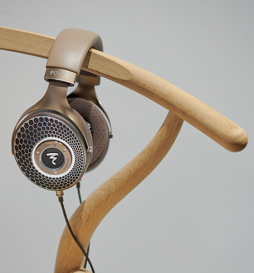 Focal Clear Mg Headphone On Stand