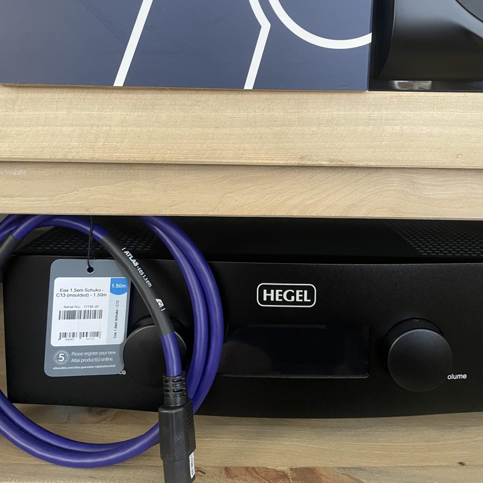 Hegel Atlas Eos 1.5em Power Cable Shuko C13 Special