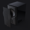 Perlisten Subwoofer D215s Hero Diagonal Grill Exploded