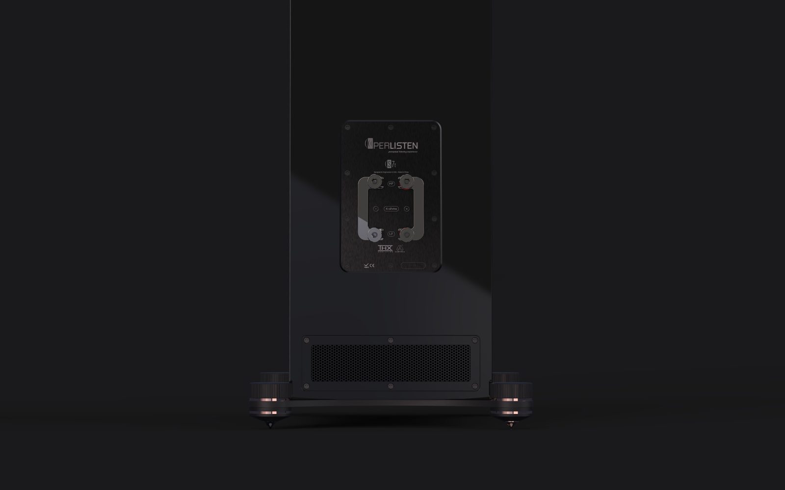 Perlisten Tower Speaker S7t Connectors Back