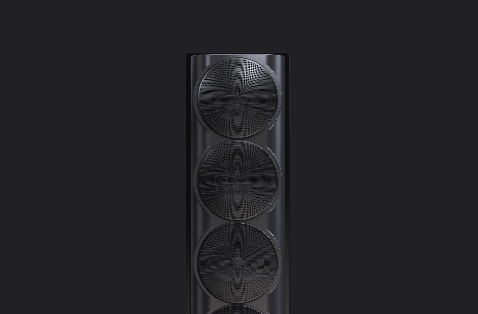 Perlisten Tower Speaker S7t Front Close Up Grills On