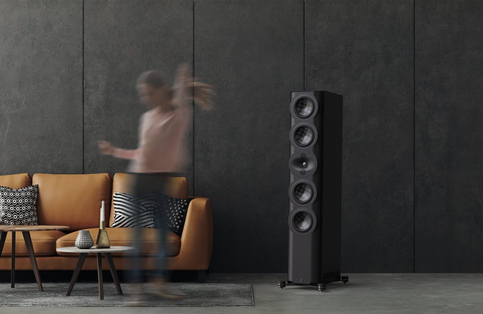 Perlisten Tower Speaker S7t In Room Dancing