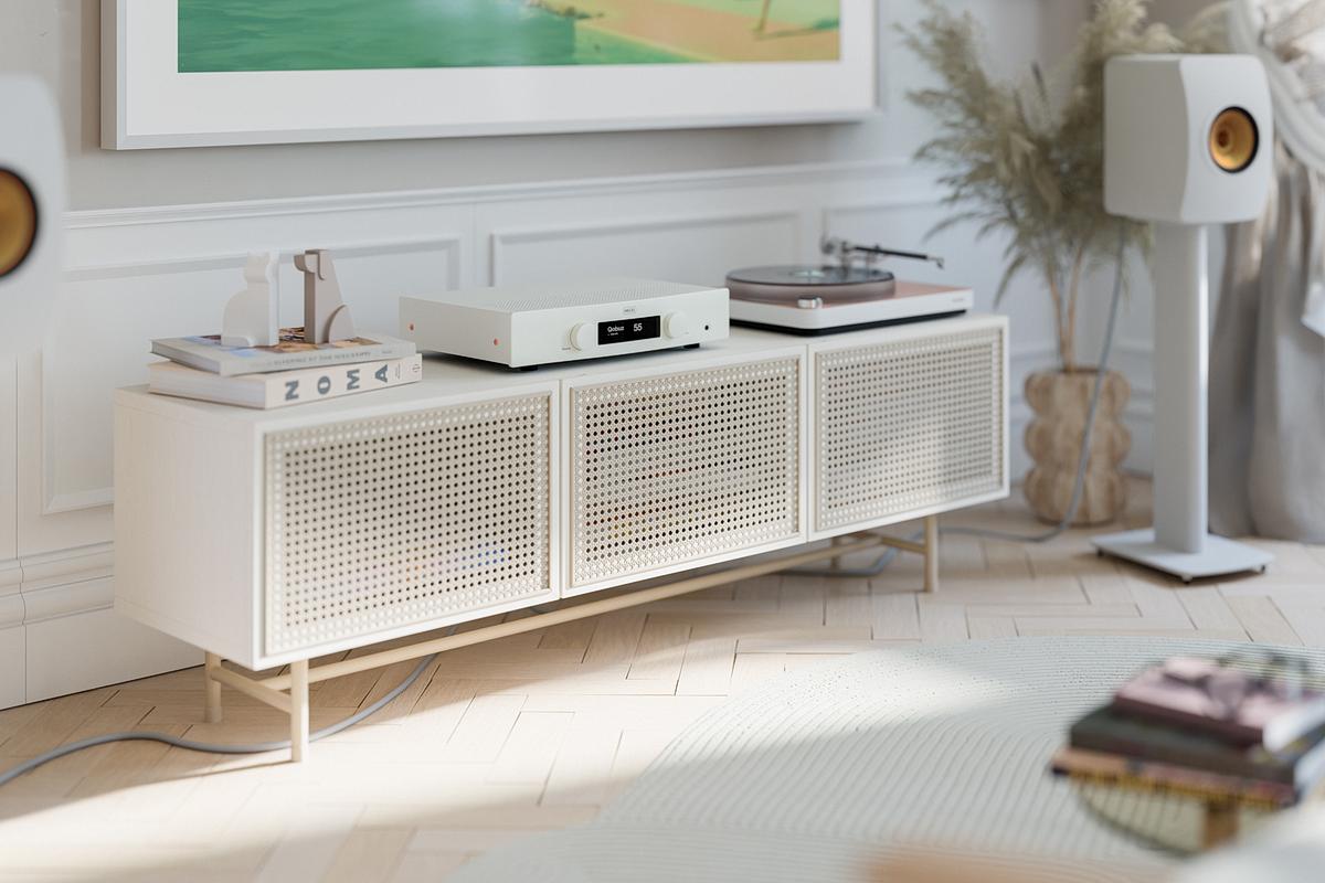 Hegel H150 Integrated Streaming Amplifier On Table White