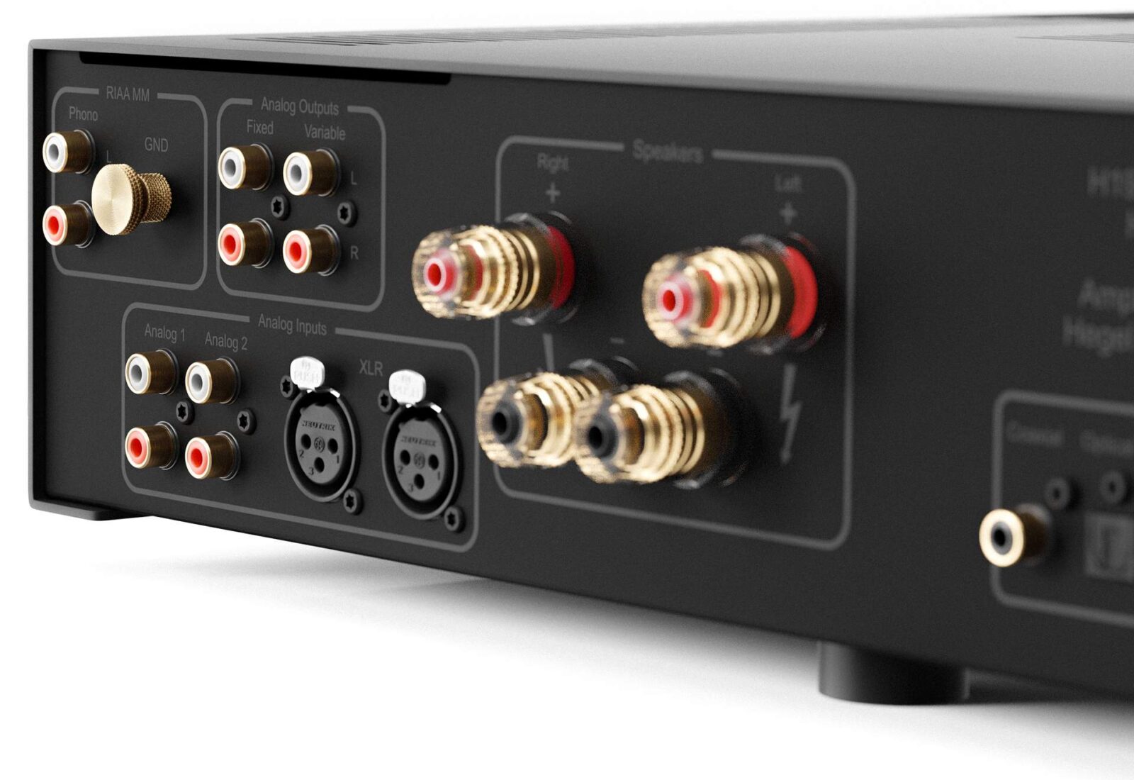 Hegel H190v Integrated Streaming Amplifier Back Closeup