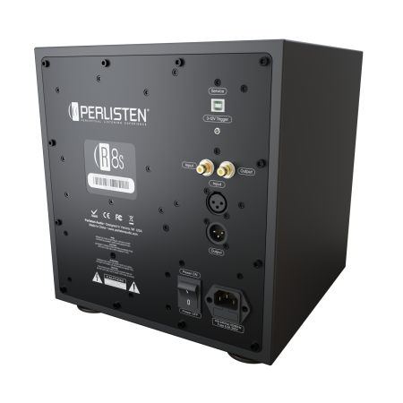 Perlisten R8s Subwoofer Black Back Diagonal