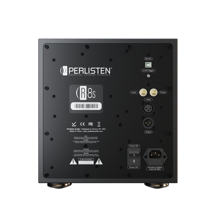 Perlisten R8s Subwoofer Black Back