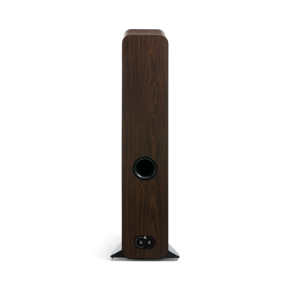 Q Acoustics 3050c Floorstanding Speakers Back View Claro Walnut