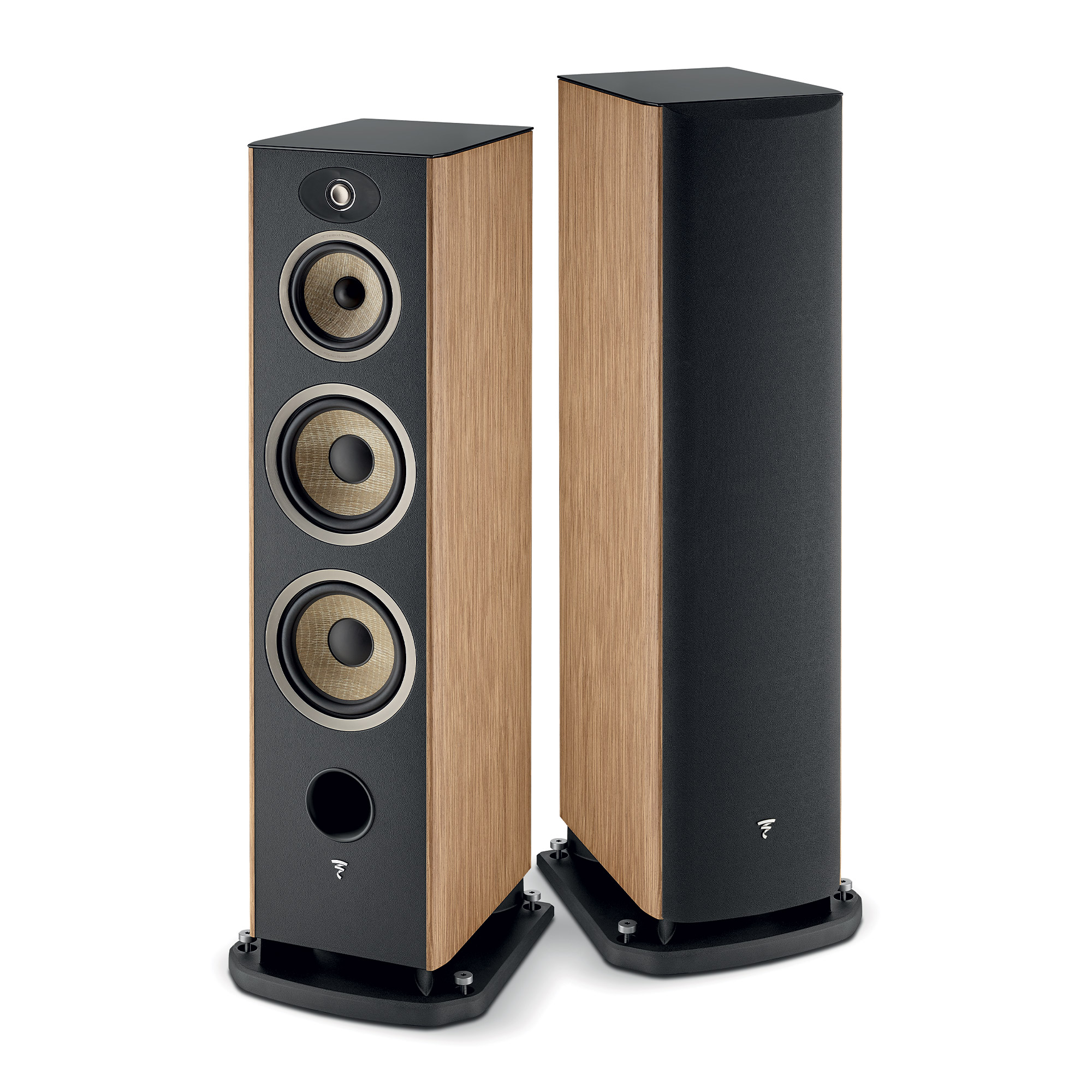 Focal Aria Evo X N4 Walnut Tower Speaker Wg No Grill Tower Speaker