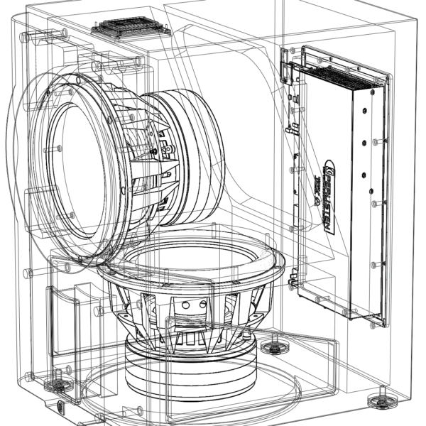 Perlisten D212s Subwoofer Tech Line Diagram