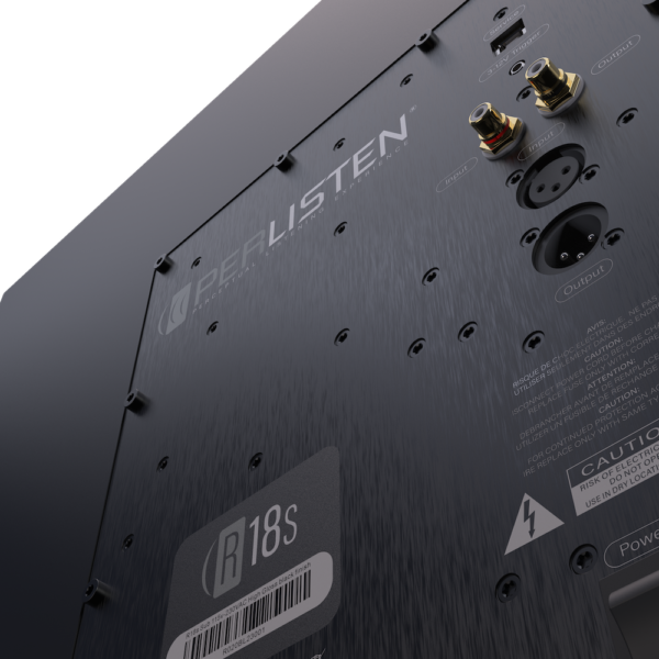 Perlisten R18s Subwoofer Back D Closeup Transp
