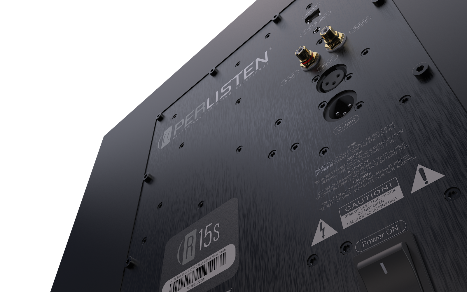 Perlisten Subwoofer R15s Back Closeup