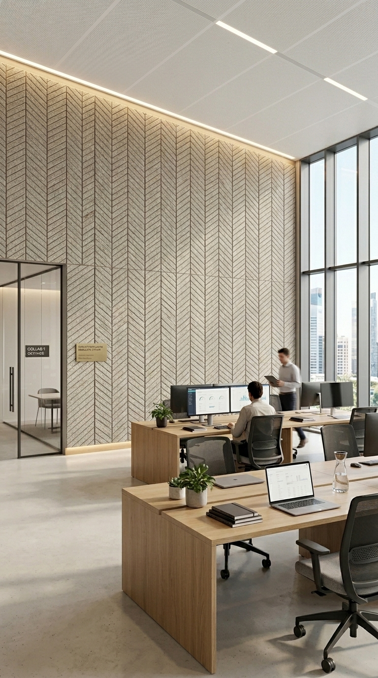 Mogu Kana Palm Acoustic Panels Office